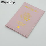 Weiyinxing leather USA Passport Cover Customized Travel Passport holder American Wallet Covers for Passports Girls America