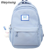 Weiyinxing Women New Waterproof Nylon Laptop Book Bag Lady Leisure College Backpack Girl Cute Travel School Bags Fashion Female Cool