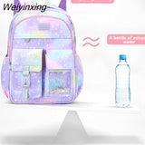 Weiyinxing School Backpacks Waterproof School Bags For Girls Kids Primary Princess Kawaii Crossbody Backpack For 1 Grade Designer