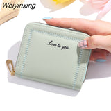 Weiyinxing Fashion Women Cute Cartoon Wallet Small Zipper Girl Brand Designed Pu Leather Coin Purse Female Card Holder Hand Wallet