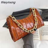 Weiyinxing Casual Women's Totes Shoulder Bag Fashion Exquisite Shopping Bag PU Leather Chain Handbags for Women 2023 Free Shipping