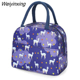 Weiyinxing Lunch Bag New Thermal Insulated Lunch Box Tote Cooler Handbag Bento Pouch Dinner Container School Food Storage Bags