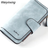 Weiyinxing Wallet Women Leather Luxury Card Holder Clutch Casual Women Wallets Zipper Pocket Hasp Ladies Wallet Female Purse