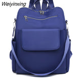 Weiyinxing Backpack Fashion Oxford cloth Women Backpack Teenager Girl New Trend Student Schoolbags Multi-pocket Shoulder Bags Female