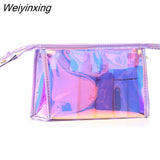 Weiyinxing Laser Cosmetic Bag Female Portable Simple Waterproof Travel Color PVC Cosmetic Storage Bag