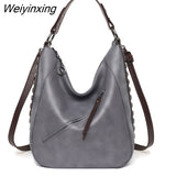 Weiyinxing Quality Rivet Leather Luxury Handbags Women Shoulder Bags Designer Crossbody Bag for Women Bag Fashion Female Messenger Bag