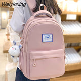 Weiyinxing Women New Waterproof Nylon Laptop Book Bag Lady Leisure College Backpack Girl Cute Travel School Bags Fashion Female Cool