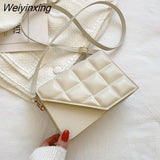 Weiyinxing Rhombus Women's Bag 2023 New Fashion Simple Texture Shoulder Bag Trend All-match Messenger Bag Women Luxury Handbags