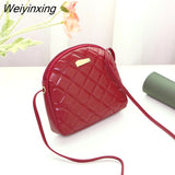 Weiyinxing Embroidered Small Square Bag Women's Designer Handbag New PU Leather Chain Mobile Phone Shoulder bags Mini Messenger Bag