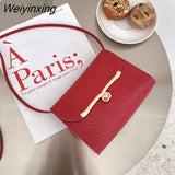 Weiyinxing Women's Shoulder Bag 2023 Summer New Style Korean Messenger Bag Handbag Candy Color Lock Buckle Versatile Shoulder Bag