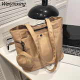 Weiyinxing Women's Shoulder Bag Fashion Designer Casual Simple Handbag for Women New Large Capacity Solid Lady Crossbody Bags Shopper