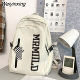 Weiyinxing High Quality Large Capacity Student Backpack Fashion Casual Solid Color Schoolgirl Schoolbag Waterproof Travel Bag New