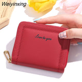 Weiyinxing Fashion Women Cute Cartoon Wallet Small Zipper Girl Brand Designed Pu Leather Coin Purse Female Card Holder Hand Wallet