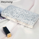 Weiyinxing Clutch Bag Women Luxury Gillter Evening Party Purse Box Bag Diamond Female Clutch Crystal Day Wallet Wedding Purse