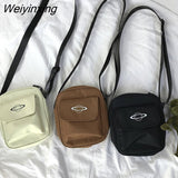 Weiyinxing Women Oxford Cloth Small Shoulder Bag Multicolor Square Bag Single Shoulder Bag Messenger Bag Men And Women Planet Canvas Bag