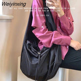 Weiyinxing Work Messenger Bag Ladies Large Capacity Shoulder Bag Women's Versatile Large Capacity Diagonal Cross Bag Холщовая Сумка