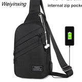 Weiyinxing Men'S Waist Bag Pack Messenger Bag Wallet Purse Reflective Sports Running Man Belt Pouch Canvas Designer Travel Shoulder Bag Man