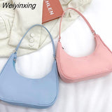 Weiyinxing Women Retro Shoulder Totes Underarm Fashion Trend Top Handle Bag Female 2023 New Small Subaxillary Bags Clutch