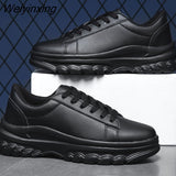 Weiyinxing White Platform Sneakers Women Light Shoes Plus Size 35-45 Casual Chunky Black Sneakers Woman Autumn Vulcanized Shoes