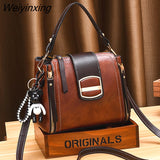 Weiyinxing trend handbags for women Vintage PU Leather Shoulder Hand Bag Ladies Daily Casual Crossbody Purses Female Messenger Bag