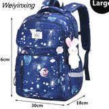 Weiyinxing New School Backpack 1 Grade 3 Years Cute Colorful School Bag for Girls Waterproof Children Kindergarten Small Backpack