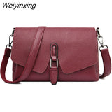 Weiyinxing Genuine Leather Cowhide Multilayer Women Messenger Bags Soft Women Crossbody Bag Designer Women Shoulder Quality Female Bag