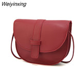 Weiyinxing Women Purse Shell Shoulder Messenger Bag PU Leather Fashion Solid Yellow Black Crossbody Bag Bolsas Ladies Phone Purse