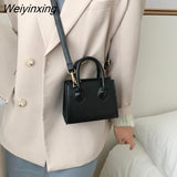 Weiyinxing Sale Fashion Small Square Bag 2023 New Popular Retro Mini Handbag Literary Crowds Shoulder Messenger Female Bag