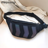 Weiyinxing Pack For Women Bag 2023 Trend Men's Waist Bag Pack Messenger Bag Reflective Sports Running Man Belt Pouch Bag Crossbody