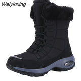 Weiyinxing 2023 Platform Boots Winter Shoes Women Snow Boots Platform Keep Warm Ankle Boots with Thick Fur Heels Botas Mujer Cute