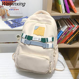 Weiyinxing Women’S Large Capacity Student Backpack High Appearance Level Girl Schoolbag Computer Bag Nylon Waterproof Book Pack Travel Bag