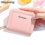 Weiyinxing Fashion Women Cute Cartoon Wallet Small Zipper Girl Brand Designed Pu Leather Coin Purse Female Card Holder Hand Wallet