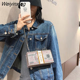 Weiyinxing Crystal Money USD Bags Dollar Design Luxury Diamond Evening Bags Party Purse Clutch Bags Wedding Dinner Purses and Handbags