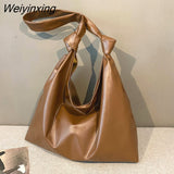 Weiyinxing color Style Shoulder Bags Women PU Leather Large Capacity Fashion New Casual Totes Soft Portable Messenger Handbags