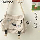 Weiyinxing Women Shoulder Messenger Bag Female Nylon Bag Versatile Postman Bag Student Style High Capacity Shoulder Tooling Package 911
