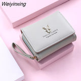 Weiyinxing New Fashion Women's Wallet Short Women Coin Purse Wallets for Woman Card Holder Small Ladies Wallet Female Hasp Mini Clutch