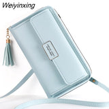 Weiyinxing Women's Wallet Crossbody Shoulder Mini Handbag PU Leather Card Holder Female Purse Zipper Brand Wallet For Girl  кошелкк женский