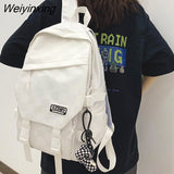 Weiyinxing Waterproof Laptop Backpack Female Plaid Travel Book Bags Fashion Teen Lady College Backpack Women Leisure School Bag Trendy