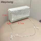 Weiyinxing clutch Bag Purses and handbag luxury Designer hobo shoulder bag Shiny Crystal Clutch purse party bag banquet bag