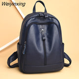 Weiyinxing Fashion Women Backpack High Quality Youth Leather Backpacks for Teenage Girls Female School Shoulder Bag Bagpack mochila