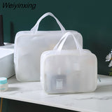 Weiyinxing Simple Cosmetic Bag Wash Bag Eva Transparent Waterproof Cosmetic Bag Multi-function Portable Travel Storage Bag