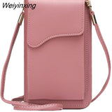 Weiyinxing Women's Small Crossbody Shoulder Bags PU Leather Female Cell Phone Pocket Bag Ladies Purse Card Clutches Wallet Messenger Bags