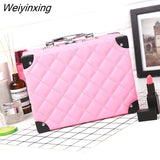 Weiyinxing Women's Large Capacity Storage Professional Makeup Organizer Travel Beauty Cosmetic Case Female Nail Tool Box Suitcases