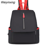 Weiyinxing Women Waterproof School Bag Casual Teenager Girl Shoulder Bags Female Backpack New Female Backpack Fashion Oxford cloth Backpack