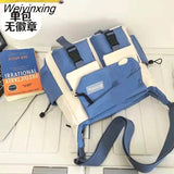 Weiyinxing Japanese Simple Messenger Bag Pouch Nylon Waterproof Canvas Handbag Shoulder Crossbody Bags for Women Men Satchels Bolsas