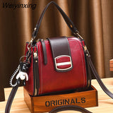 Weiyinxing trend handbags for women Vintage PU Leather Shoulder Hand Bag Ladies Daily Casual Crossbody Purses Female Messenger Bag