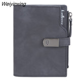 Weiyinxing Luxury Brand Women's Wallet Fashion Long Multi-Card Wallets Trendy Nubuck Leather Coin Purse Retro Solid Color Card Holder