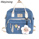 Weiyinxing School Bag Original Designer Large Capacity Handbag Shoulder Messenger Bag Dual Purpose Backpack Handbags Women Bags