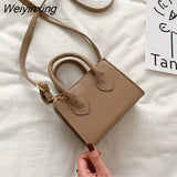 Weiyinxing Sale Fashion Small Square Bag 2023 New Popular Retro Mini Handbag Literary Crowds Shoulder Messenger Female Bag