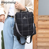 Weiyinxing New Women Soft Leather Backpacks Vintage Female Shoulder Bags Sac a Dos Casual Travel Ladies Bagpack Mochilas School Bags